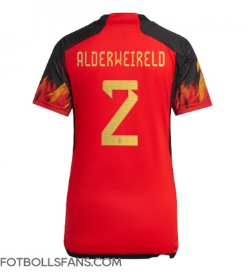 Belgien Toby Alderweireld #2 Replika Hemmatröja Damer VM 2022 Kortärmad